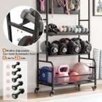 Lauren&Harold Adjustable Dumbbell Storage Rack