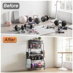 Lauren&Harold Adjustable Dumbbell Storage Rack