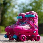 Adjustable Pink Roller Skates for Kids