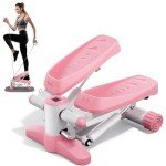 Mytrix Pink Mini Stepper with Resistance Bands