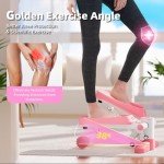 Mytrix Pink Mini Stepper with Resistance Bands