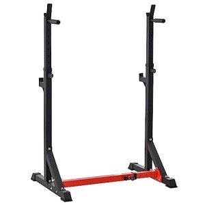 Adjustable Barbell Rack and Dip Stand for Home Gym