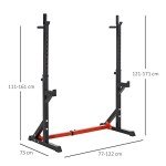 Adjustable Barbell Rack and Dip Stand for Home Gym