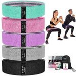 Fabric Resistance Bands Set for Home Workouts