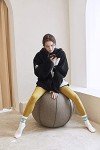 65 cm Yoga Ball Chair with Cover and Pump