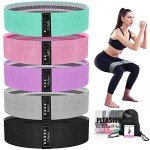 Fabric Resistance Bands Set for Home Workouts