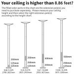 Pole Dancing Extension - 500mm Chrome Connector