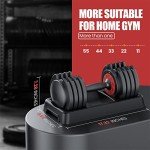 Adjustable 55LB Dumbbell for Home Gym Workouts