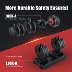 Adjustable 55LB Dumbbell for Home Gym Workouts