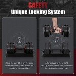 Adjustable 55LB Dumbbell for Home Gym Workouts