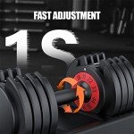 Adjustable 55LB Dumbbell for Home Gym Workouts