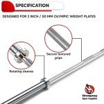 Strongway 20 kg Olympic Barbell - Chrome Finish