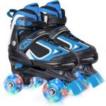 Adjustable Light-Up Roller Skates for Kids