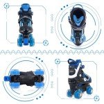 Adjustable Light-Up Roller Skates for Kids