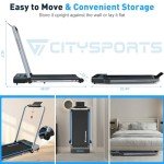 CITYSPORTS Portable Folding Treadmill with Bluetooth