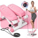 Adjustable Resistance Mini Steppers for Home Workouts