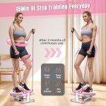 Adjustable Resistance Mini Steppers for Home Workouts