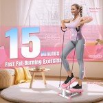 Adjustable Resistance Mini Steppers for Home Workouts