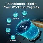 PASYOU Folding Water Rowing Machine with Bluetooth