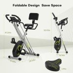 Wenoker Folding Exercise Bike with Magnetic Resistance