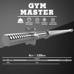 Standard 1" Barbell with Spinlock Collars - 4ft