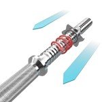 Standard 1" Barbell with Spinlock Collars - 4ft