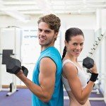 Balelinko 10 LBS Rubber Coated Dumbbell Set