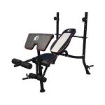 Adjustable Weights Bench with Barbell Rack
