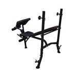 Adjustable Weights Bench with Barbell Rack
