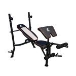 Adjustable Weights Bench with Barbell Rack