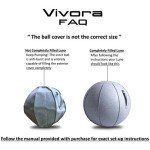 Vivora Luno Exercise Ball Chair for Home Fitness