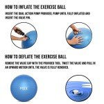 Extra Thick Anti-Burst Yoga Ball with Pump