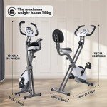Foldable Exercise Bike with Magnetic Resistance & LCD