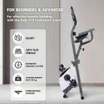 Foldable Exercise Bike with Magnetic Resistance & LCD