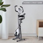 Foldable Exercise Bike with Magnetic Resistance & LCD