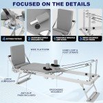 Foldable Pilates Reformer Machine for Home Workouts