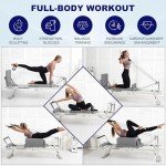 Foldable Pilates Reformer Machine for Home Workouts