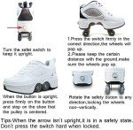 Versatile White Silver Roller Skating Shoes