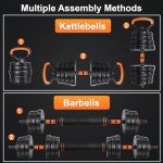 Versatile Adjustable Dumbbell and Barbell Set