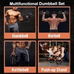 Versatile Adjustable Dumbbell and Barbell Set