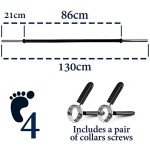 BodyRip 4FT Chrome Barbell with Collars