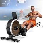 LABGREY Foldable Magnetic Rowing Machine with Bluetooth