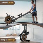 LABGREY Foldable Magnetic Rowing Machine with Bluetooth