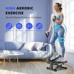 Mini Hydraulic Stepper with Resistance Bands & Monitor