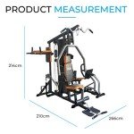FIT4HOME Multi Gym with Lat Pulldown & Leg Press