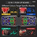12-in-1 Push Up Board with Handles & Bands