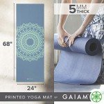 Gaiam Premium Non-Slip Yoga and Fitness Mat