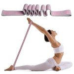 SULIVES Elastic Yoga Straps for Stretching and Flexibility