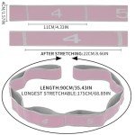 SULIVES Elastic Yoga Straps for Stretching and Flexibility