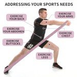 SULIVES Elastic Yoga Straps for Stretching and Flexibility